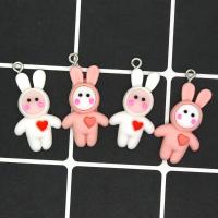 Resin Pendant Rabbit epoxy gel DIY Approx Sold By Bag