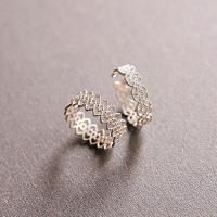 925 Sterling Silver Finger Rings fashion jewelry & for woman & hollow nickel lead & cadmium free US Ring Sold By PC