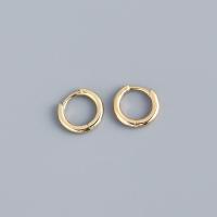 925 Sterling Silver Hoop Earrings plated fashion jewelry & for woman nickel lead & cadmium free Sold By Pair