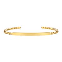 Pulseira de aço titânio, Partículas de aço, Ajustável & joias de moda & para mulher, dourado, 3mm, Diametro interno:Aprox 60mm, vendido por PC