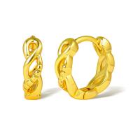 Brass Leverback Earring real gold plated for woman golden Sold By Pair