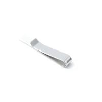 Stropdas clip, 304 roestvrij staal, voor de mens, oorspronkelijke kleur, 48x8mm, Verkocht door PC