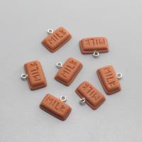 樹脂ペンダント, 樹脂, 長方形, エポキシスティッカー, DIY, ブラウン, 約 100パソコン/バッグ, 売り手 バッグ