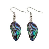 Shell Earrings Brass with Abalone Shell fashion jewelry & for woman nickel lead & cadmium free Sold By Pair