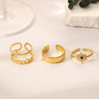 Zinklegering Ring Set, Zinc Alloy, drie stuks & mode sieraden & voor vrouw, gouden, nikkel, lood en cadmium vrij, Verkocht door Stel