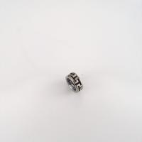 Stainless Steel Spacer Kralen, 304 roestvrij staal, Donut, DIY & zwart maken, oorspronkelijke kleur, 3x8mm, Gat:Ca 3mm, Verkocht door PC