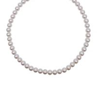 Perlas plásticas collar, con aleación de zinc, con 2inch extender cadena, diverso tamaño para la opción & para mujer, longitud aproximado 15.7 Inch, Vendido por UD