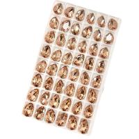 3D Nail Art Decoratie, Glas, Traan, DIY, meer kleuren voor de keuze, 10x14mm, Verkocht door PC