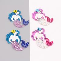 Acrylic Pendants Mermaid epoxy gel DIY Approx Sold By Bag