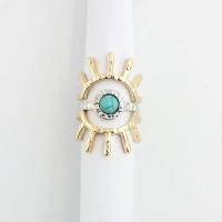 Zinc Alloy Finger Ring with Gemstone fashion jewelry & for woman nickel lead & cadmium free 17mm Sold By PC