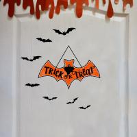 Nye Hot Halloween smykker og dekoration, PVC-plast, Bat, Halloween Design & forskellige farver og mønster for valg, Solgt af sæt