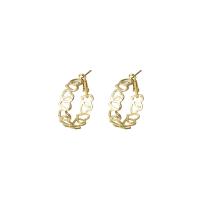 fer boucle d oreille dormeuse, Placage, styles différents pour le choix & pour femme & creux, 29-68mm, Vendu par paire