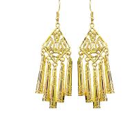 Zinc Alloy Drop Earring, guldfarve belagt, Boheme stil & forskellige stilarter for valg & for kvinde, 17-85mm, Solgt af par