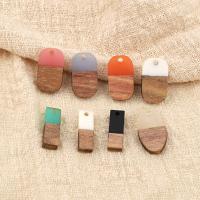 Wood Pendants with Resin epoxy gel DIY Sold By PC