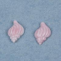 Muschel Cabochons, Trompete Muschel, Strandschnecke, geschnitzt, DIY, Rosa, 12x20mm, verkauft von PC