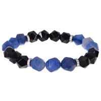 Edelsteen armbanden, met Obsidian, mode sieraden & verschillende materialen voor de keuze & uniseks & gefacetteerde, meer kleuren voor de keuze, 10mm, Lengte Ca 7-8.5 inch, Verkocht door PC