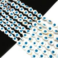 Gioielli Spacer Beads, conchiglia d'acquadolce, DIY & smalto, blu, 12x16mm, Venduto per Appross. 38 cm filo