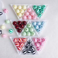 Acrylic Jewelry Beads Round DIY Sold By Bag