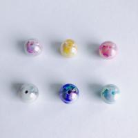 メッキ・アクリル・ビーズ, アクリル, ラウンド形, DIY, 無色, 16mm, 10パソコン/バッグ, 売り手 バッグ