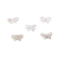 Grânulos de casca de lábio branco, White Lip Shell, Borboleta, DIY, branco, 12x20mm, vendido por PC