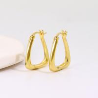 Brass Leverback Earring real gold plated for woman golden Sold By Pair