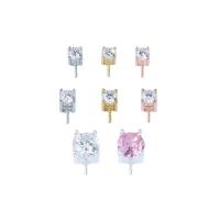 Argento 925 Ciondolo Bail, 925 argento sterlina, placcato, DIY & stili diversi per la scelta & Micro spianare cubic zirconia, Venduto da PC