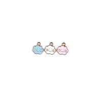 Zinc Alloy Enamel Pendants Cloud gold color plated DIY Approx Sold By Bag