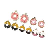 Zinc Alloy Enamel Pendants gold color plated DIY Approx Sold By Bag