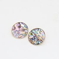 Pendientes de Perno de Aleación de Zinc, diferente color y patrón para la elección & Joyería & diferentes materiales para la opción & para mujer, libre de níquel, plomo & cadmio, 30mm, Vendido por Par