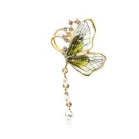 Zinc Alloy Brooches with Acrylic plated for woman & with rhinestone Sold By PC