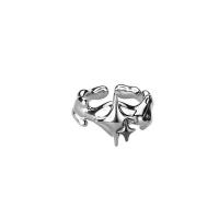 Zinklegierung Fingerring , Platinfarbe platiniert, Modeschmuck & verschiedene Stile für Wahl & für Frau, frei von Nickel, Blei & Kadmium, 17mm, verkauft von PC