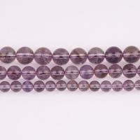 Natural Amethyst Beads Round polished DIY purple Sold Per Approx 38 cm Strand