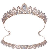 Bridal Tiaras Zinc Alloy plated for woman & with rhinestone Sold By PC