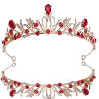 Bridal Tiaras Zinc Alloy plated for woman & with rhinestone Sold By PC