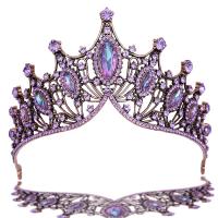 Diadema, lega in zinco, with ametista, placcato, per la donna & con strass, viola, 150x67mm, Venduto da PC