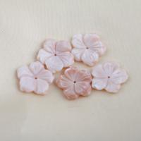 Natural Pink Shell Beads Flower DIY pink Sold By PC