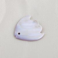 Pendentifs coquillage, Shell Purple, poisson, DIY, violet, 17.10x16.90x3.10mm, Trou:Environ 0.6mm, Vendu par PC