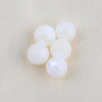 Grânulos do escudo de água doce natural, Início Shell, Roda, DIY, branco, 6.10x6.10mm, vendido por PC