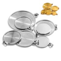 Rustfrit stål vedhæng indstilling, Stainless Steel, forgyldt, mode smykker & forskellig størrelse for valg & for kvinde, 5pc'er/Bag, Solgt af Bag