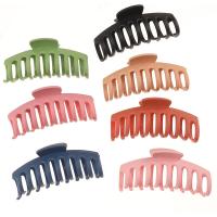 Plastic Haar Claw Clip, moffelen vernis, verschillende stijlen voor de keuze & voor vrouw, 110mm, Verkocht door PC