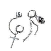 Pendientes asimétricos, acero inoxidable 304, Joyería & para hombre, Vendido por Par