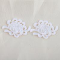 Natural White Shell Pendler, Flower, du kan DIY, hvid, 33.30x24.30x2.80mm, Solgt af PC