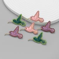 Zinc Alloy Stud Earring Hummingbird fashion jewelry & for woman & enamel nickel lead & cadmium free Sold By Pair