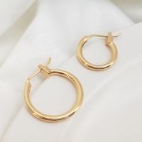 Laiton Leverback boucle d'oreille, Plaqué d'or, normes différentes pour le choix & pour femme, Or, Vendu par paire