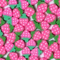 Polimero-Clay-Beads, argilla polimero, Fragola, DIY, colori misti, 10mm, Appross. 1000PC/borsa, Venduto da borsa