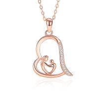 Circón cúbico micr3ofono pavimenta collar de plata esterlina, Plata de ley 925, con 1.97inch extender cadena, chapado, Joyería & micro arcilla de zirconia cúbica & para mujer, más colores para la opción, libre de níquel, plomo & cadmio, longitud aproximado 15.74 Inch, Vendido por UD