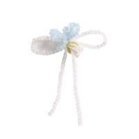 Accesorios para el cabello DIY de, Cuentas de vidrio, Flor, Bricolaje, azul, 90x66mm, Vendido por UD