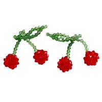 Hårpynt DIY resultater, Glas Seed Beads, Cherry, du kan DIY, flere farver til valg, 45x40mm, Solgt af PC