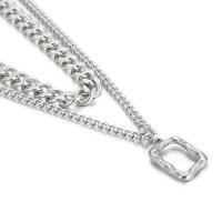 Collana in acciaio inossidabile, 304 acciaio inox, placcato, per l'uomo, colore originale, Venduto da PC