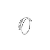 Sterling Silver Jewelry Finger Ring, 925 Sterling Silver, plátáilte, do bhean, dath platanam, Méid:7, Díolta De réir PC